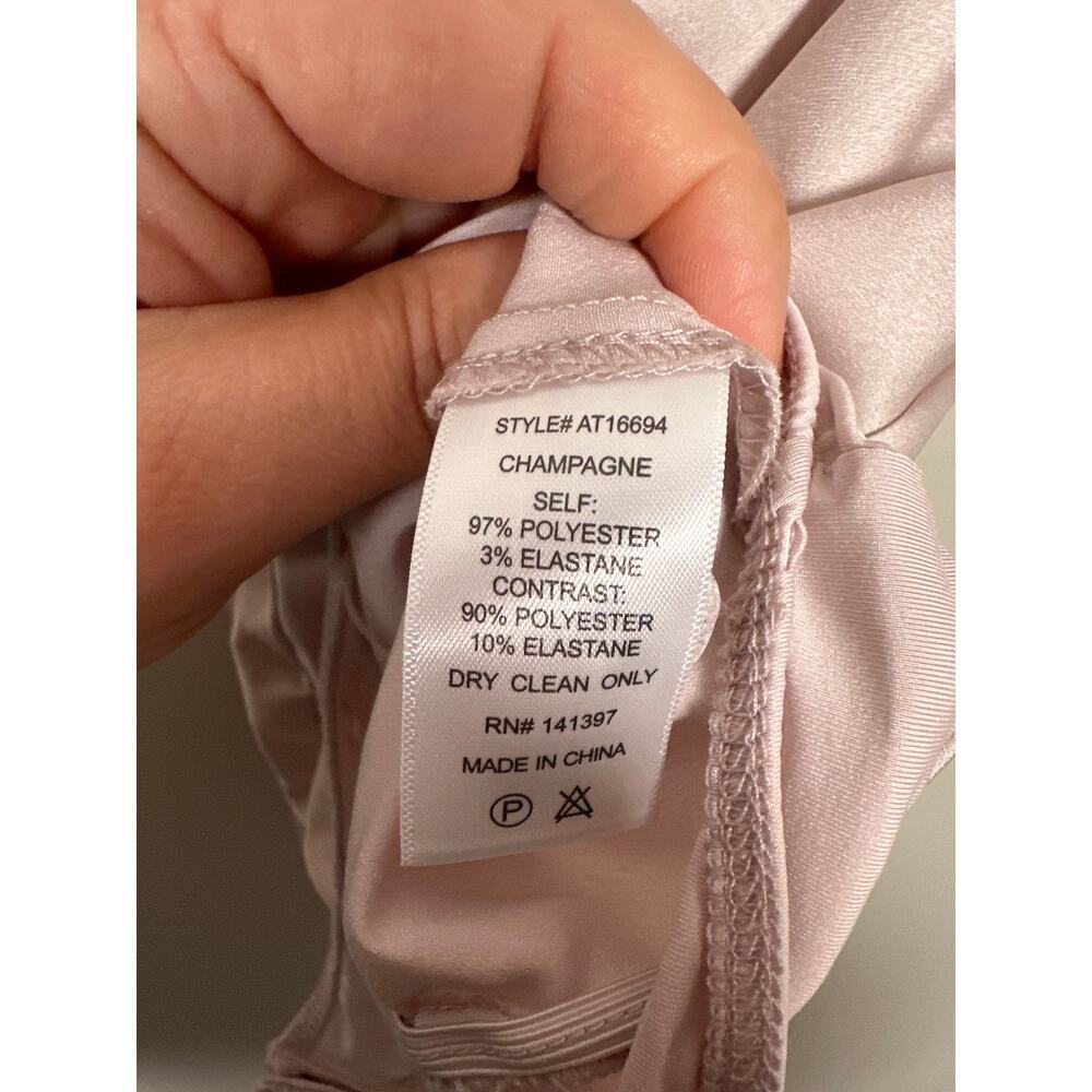 Astr the Label NEW Blush Pink Cami Style Bodysuit Champaign Sz Small Balletcore - Picture 10 of 10